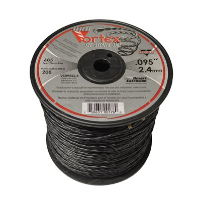 TRIMMER LINE BLACK VORTEX .095 3LB - 685'