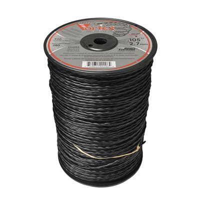 TRIMMER LINE BLACK VORTEX .105 5LB - 920'